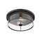 Z-Lite Savannah 2 Light Flush Mount, Bronze & Clear 462F14-BRZ - alternate 6